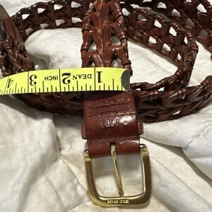 Xlarge Leather Weave Belt With Solid Brass Buckle Made In India